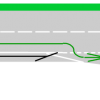 En sortant de l'autoroute, les indicateurs de direction doivent être enclenchés à ...